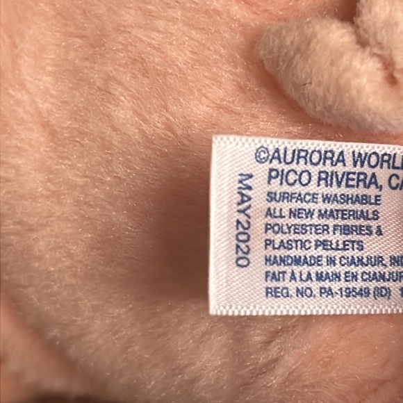 Mini Flopsie Percy Pink Piggy 8" Plush New Aurora Eco Friendly - Picture 7 of 17